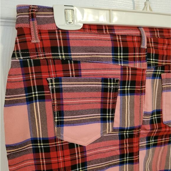 Women's plaid mini skirt by Like an Angel Has spandex sz. L - Picture 4 of 4
